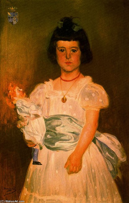 Portrait Of Doña María Teresa De Piniés Y Roca De Togores — José Mongrell Torrent