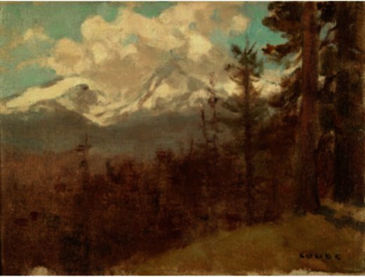 Snow Capped Mountain With Trees — Ингер Ирвинг Кус
