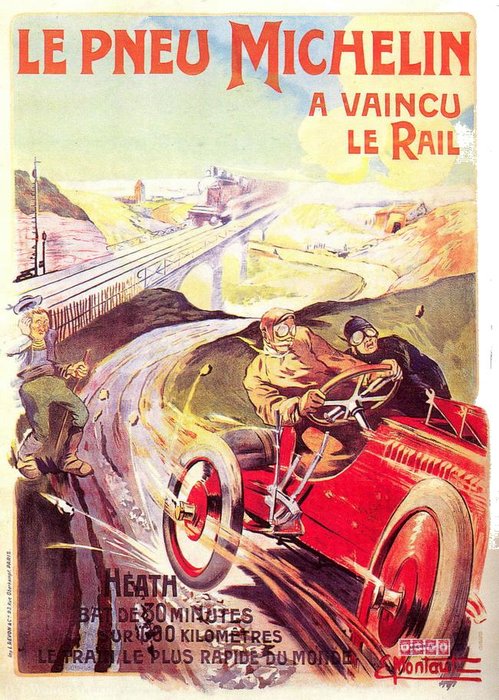 Advertising Poster For Michelin Tyres. — Ernest Montaut