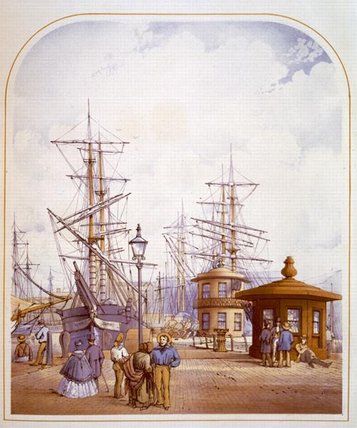 Waterloo Docks, From 'modern Liverpool — William Gavin Herdman