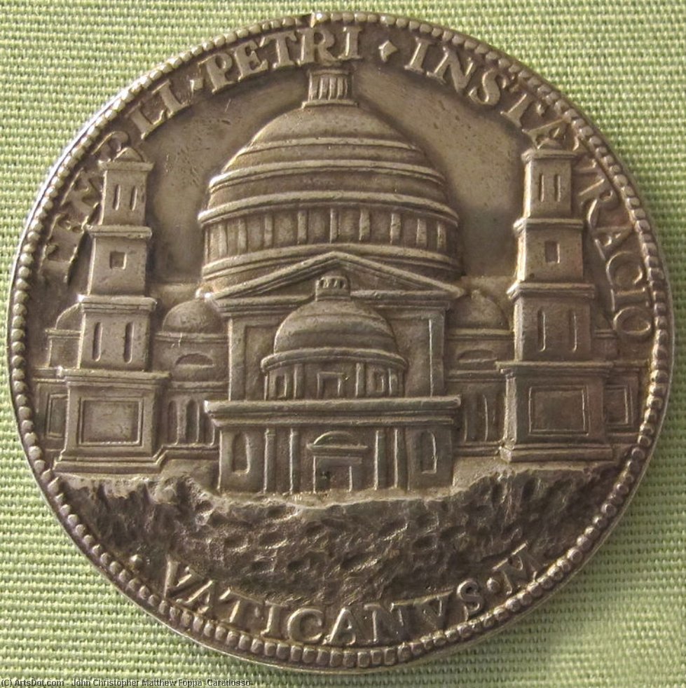 Med. Di Giulio Ii Con Progetto Di Nuovo S. Pietro — John Christopher Matthew Foppa (caradosso)