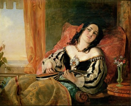 Lady Playing The Mandolin — John Phillip