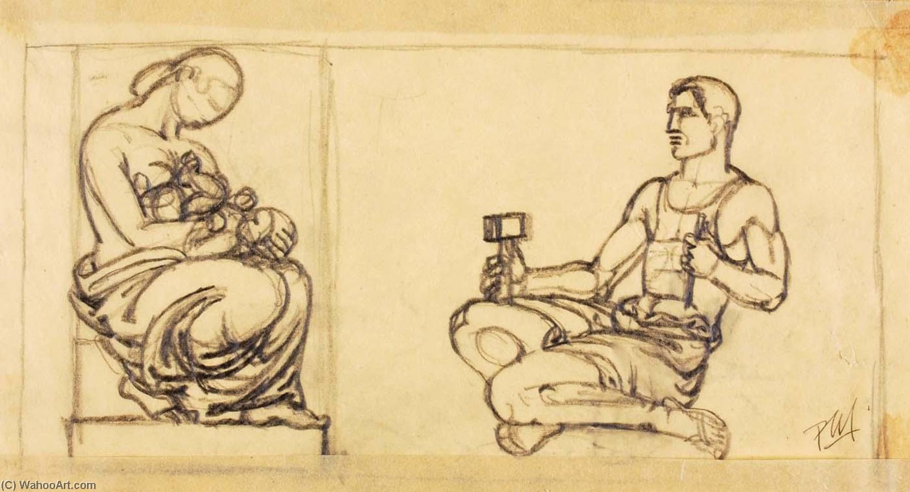 The Sculptor And The Model — Paul Manship
