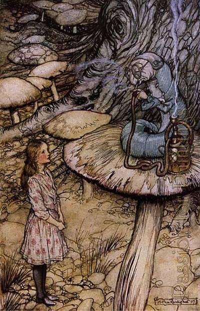 Alice In Wonderland. The Rabbit Sends In A Little Bill — Arthur Rackham