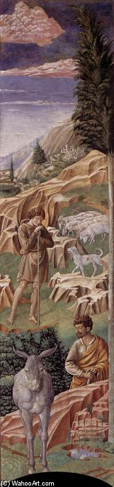 The Vigil Of The Shepherds (right Wall Of The Apse) — Benozzo Gozzoli