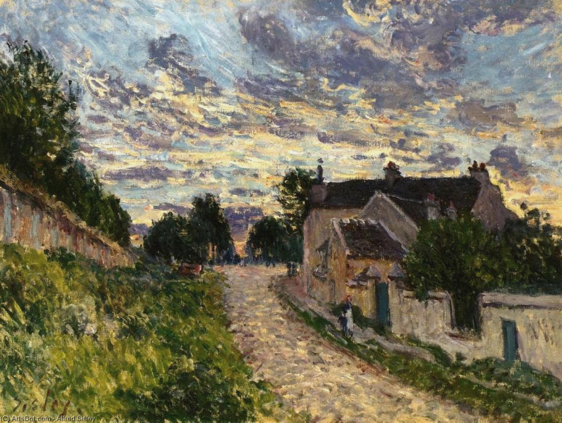 A Path In Louveciennes — Alfrēd Sislē