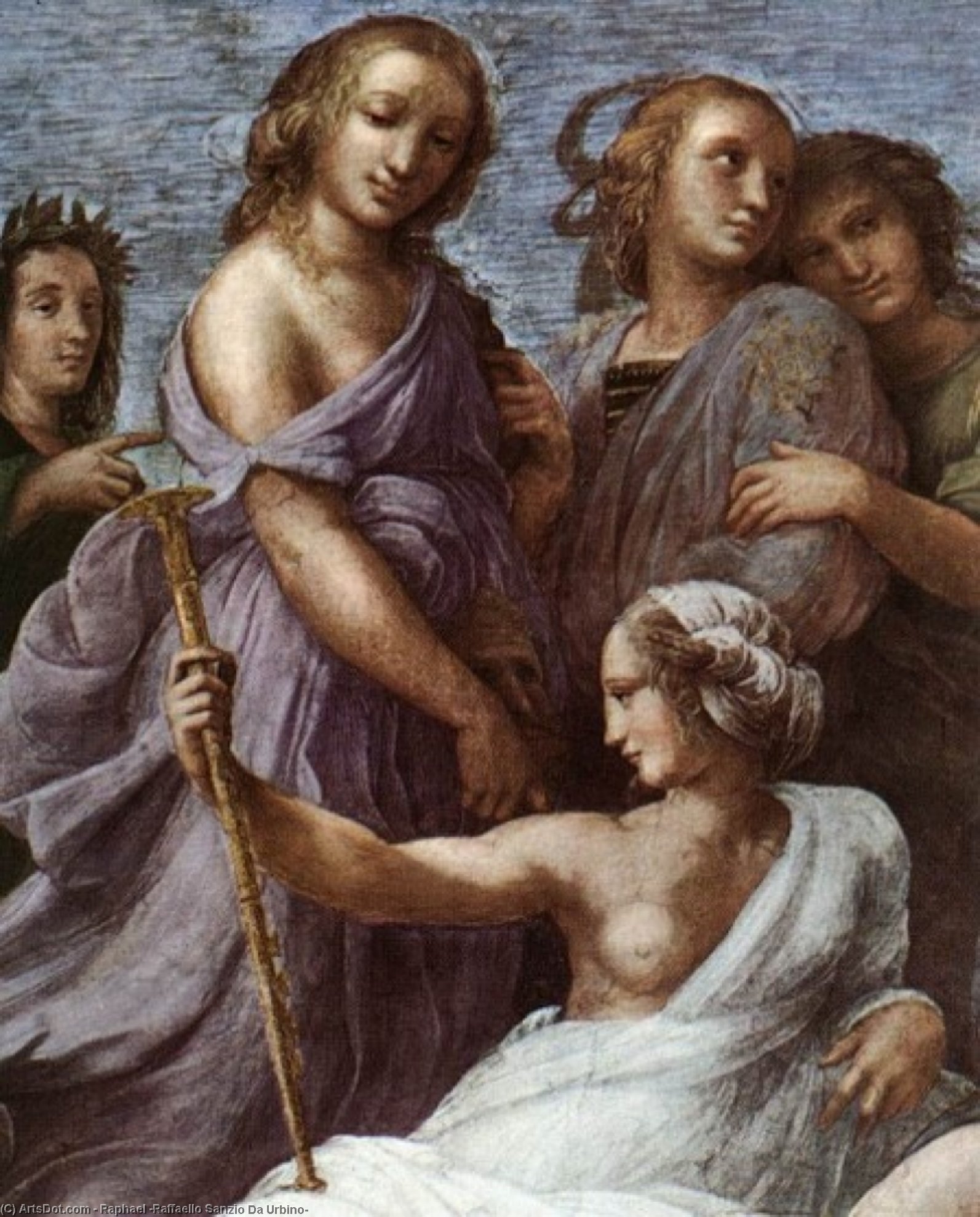 Stanze Vaticane - The Parnassus (detail) [01] — Raphael