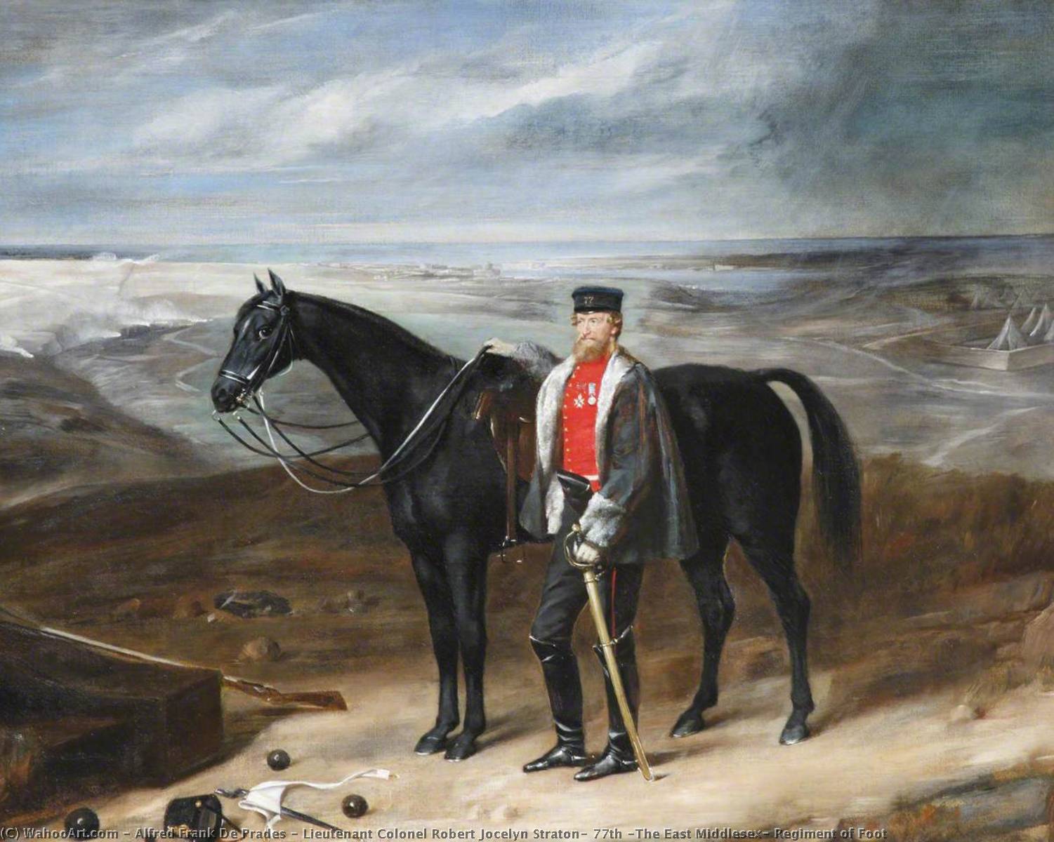 Lieutenant Colonel Robert Jocelyn Straton, 77th (the East Middlesex) Regiment Of Foot — Alfred Frank De Prades