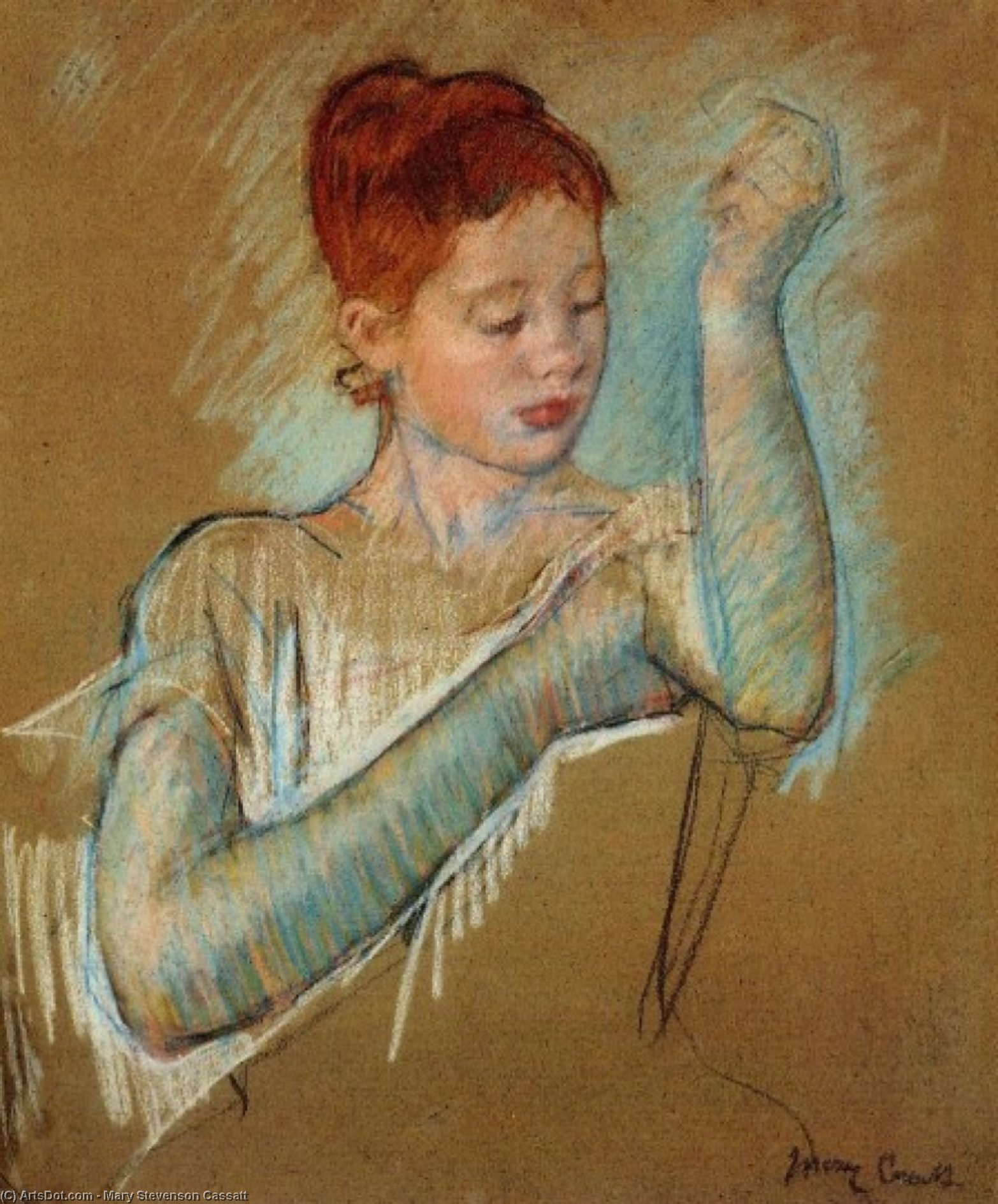 The Long Gloves — Mary Stevenson Cassatt