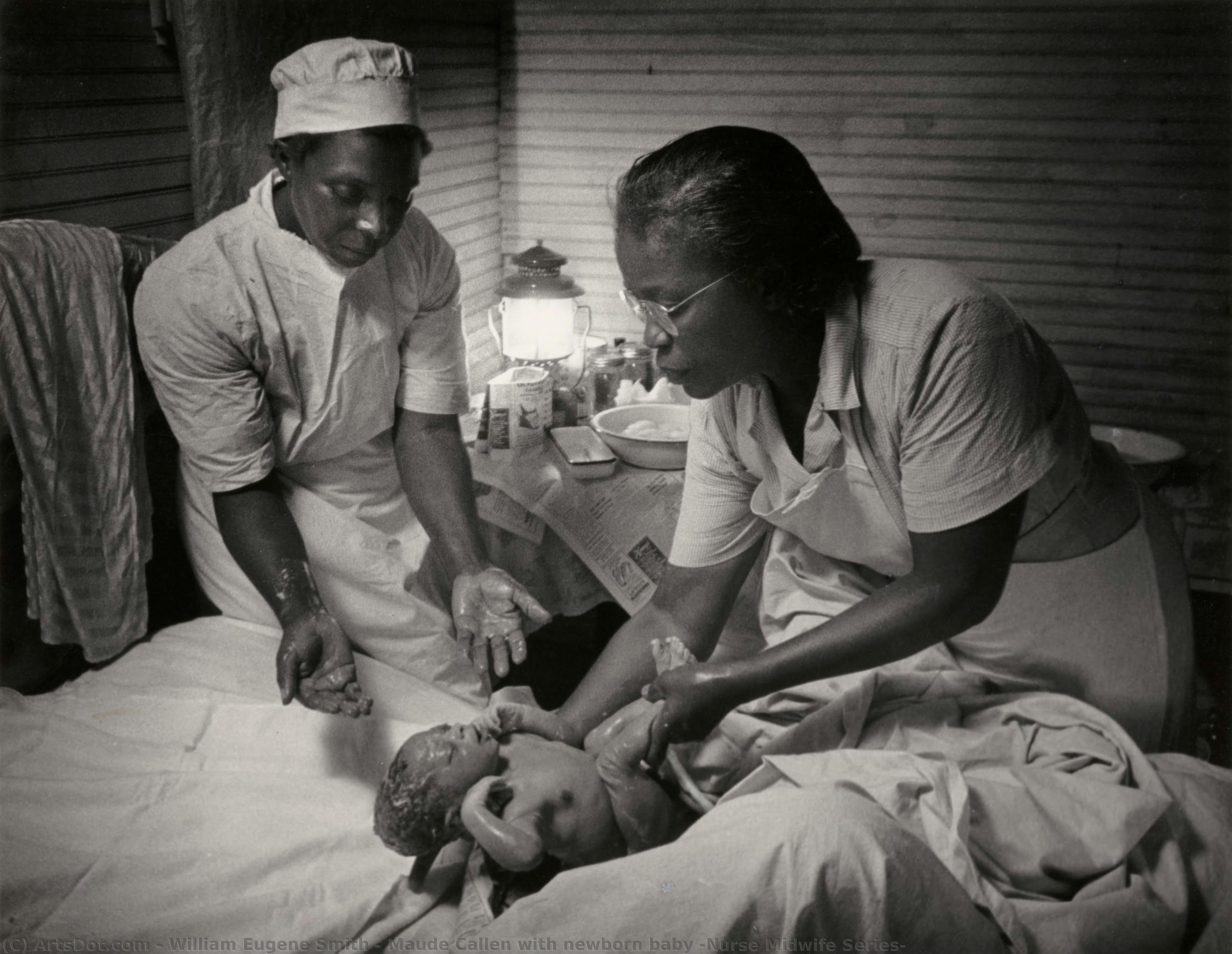 Maude Callen With Newborn Baby (nurse Midwife Series) — William Eugene Smith