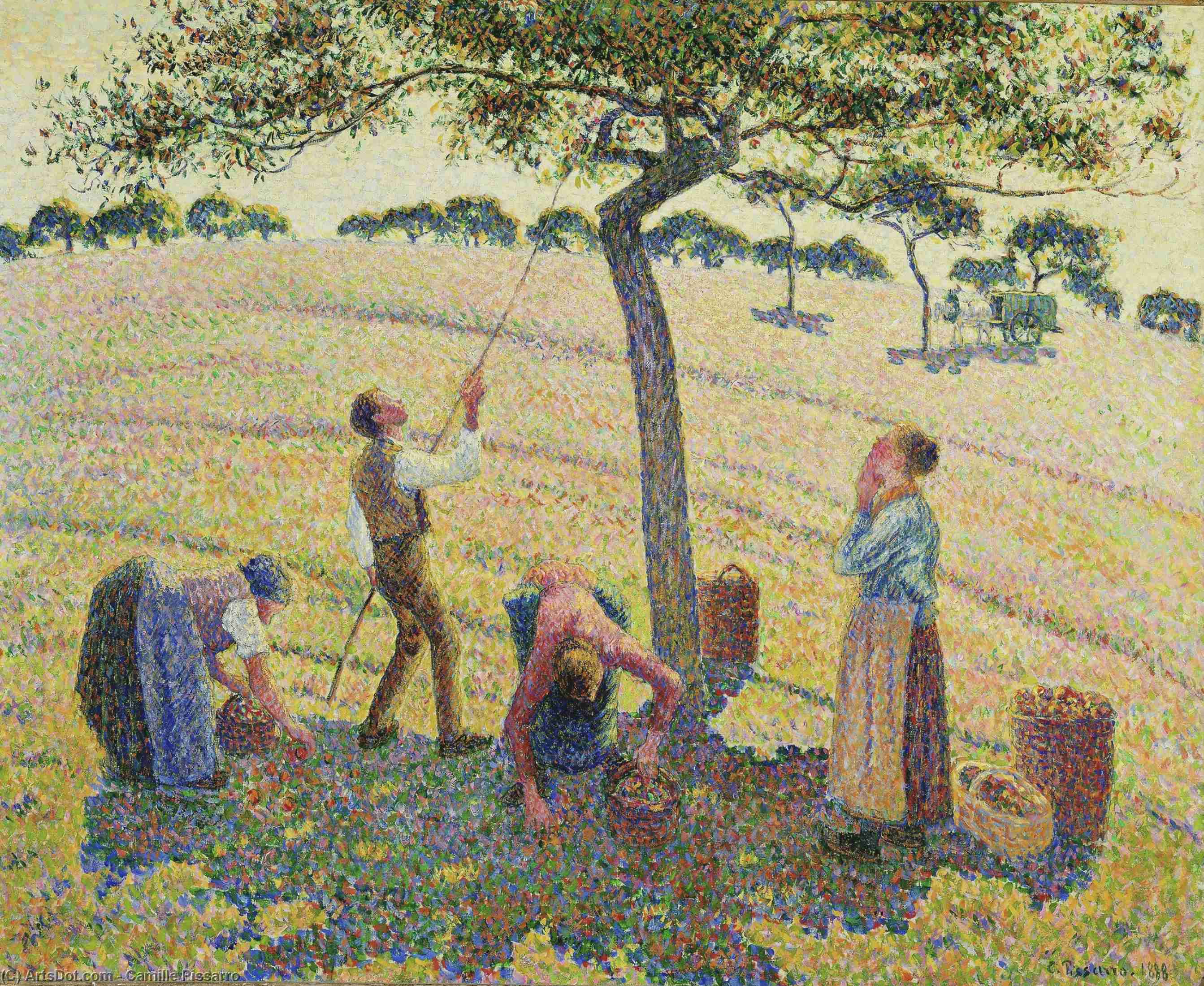 Flowering Apple Trees, Eragny — Camille Pissarro
