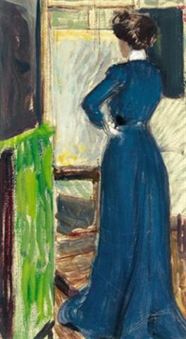 Martha Kurzweil Before An Easel — Maximilian Franz Viktor Zdenko Marie Kurzweil