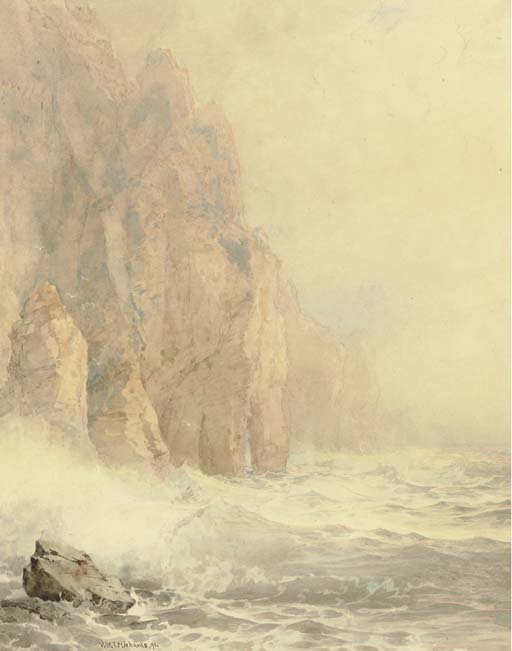 Cathedral Rocks, Achill Island, Ireland — William Trost Richards