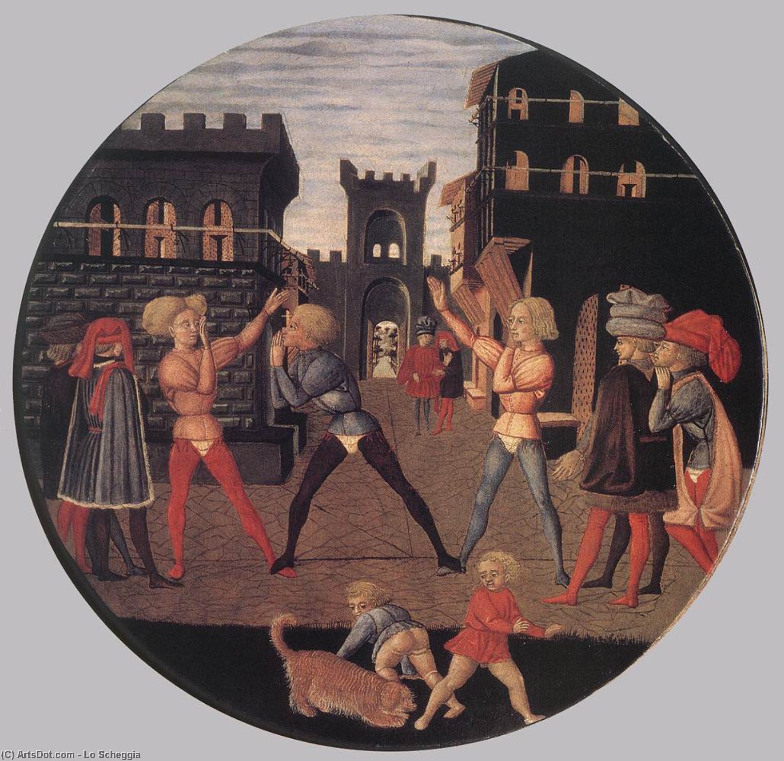 Game Of Civettino (a Birth Salver) — Lo Scheggia