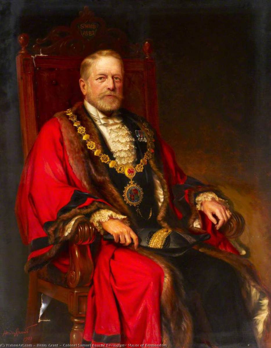 Colonel Samuel Bourne Bevington, Mayor Of Bermondsey — Henry Grant