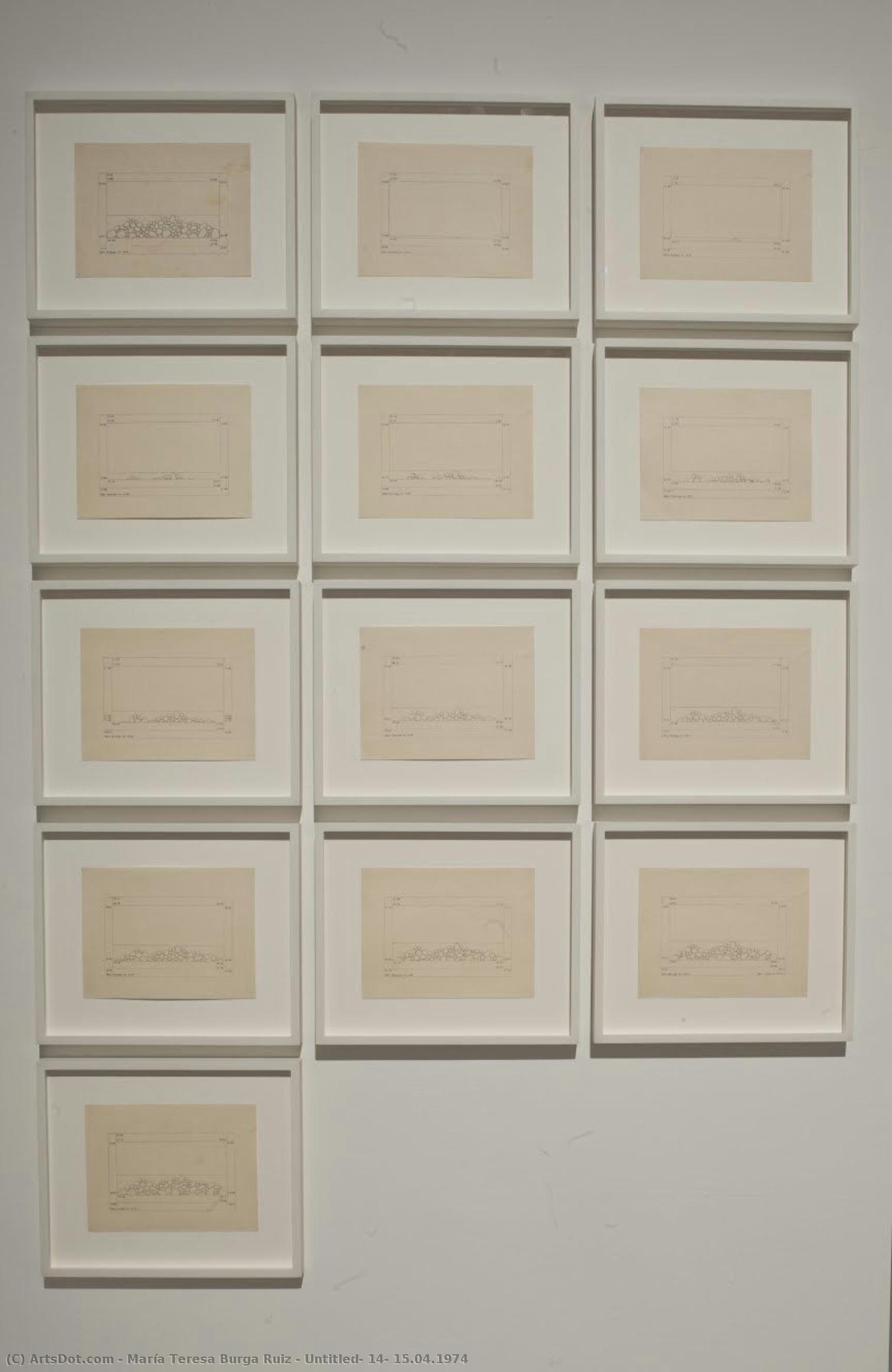 Untitled, 14, 15.04.1974 — María Teresa Burga Ruiz
