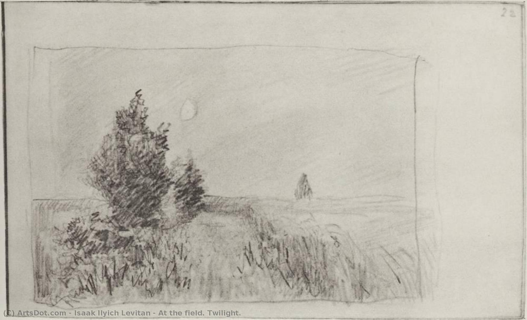 At The Field. Twilight. — Isaak Ilyich Levitan