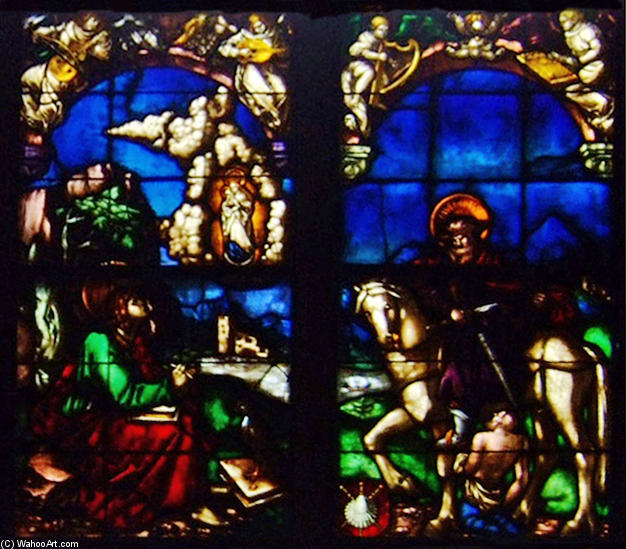 Western Stained Glass Window In The Loch Family Chapel — Hans Baldung