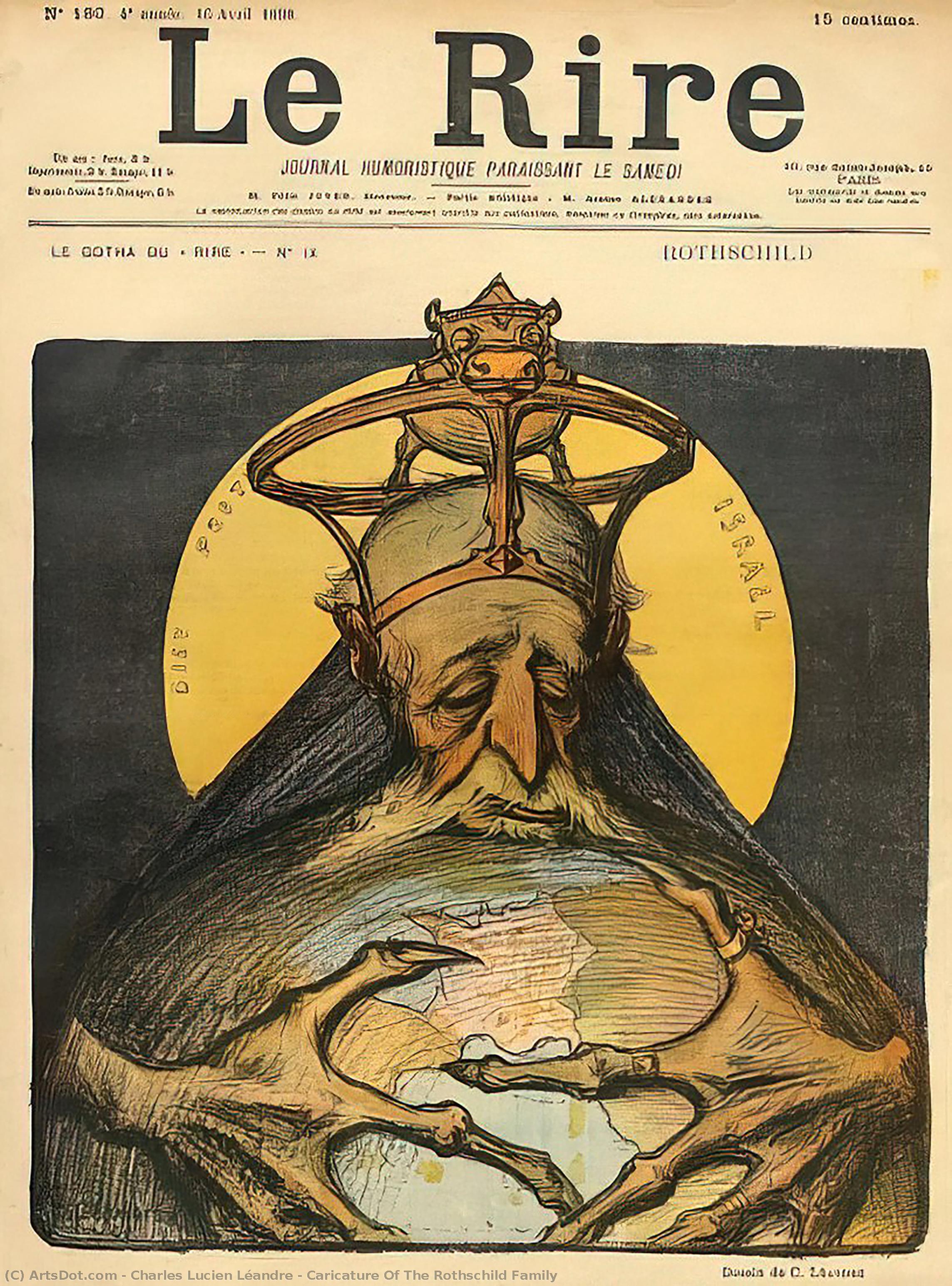 Caricature Of The Rothschild Family — Charles Lucien Léandre