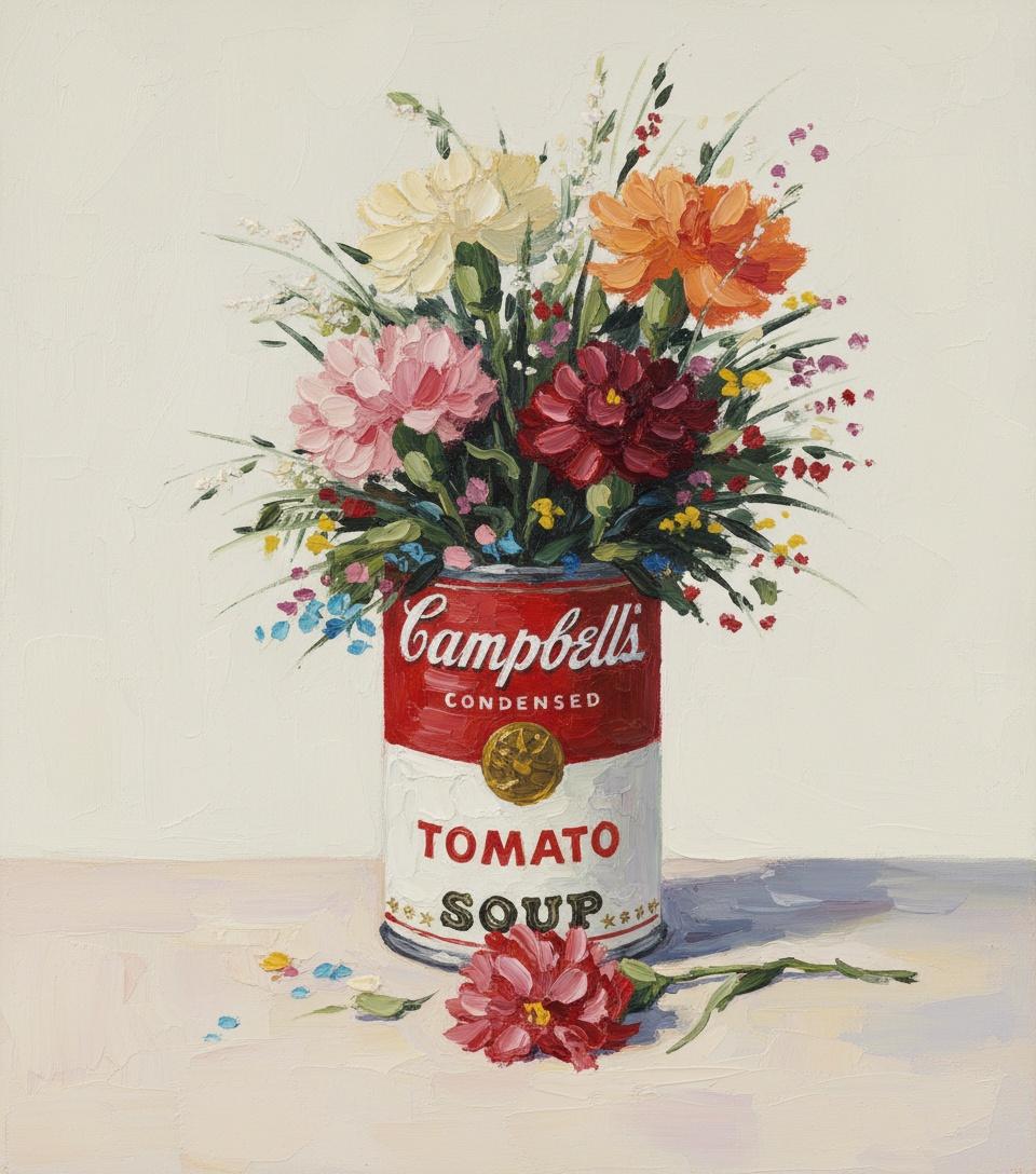 Nostalgia Carmesí: Un Estudio De Impasto De Flores Silvestres Y Gracia Industrial — Adrien Cordier