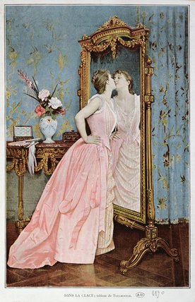 In The Mirror — Auguste Toulmouche