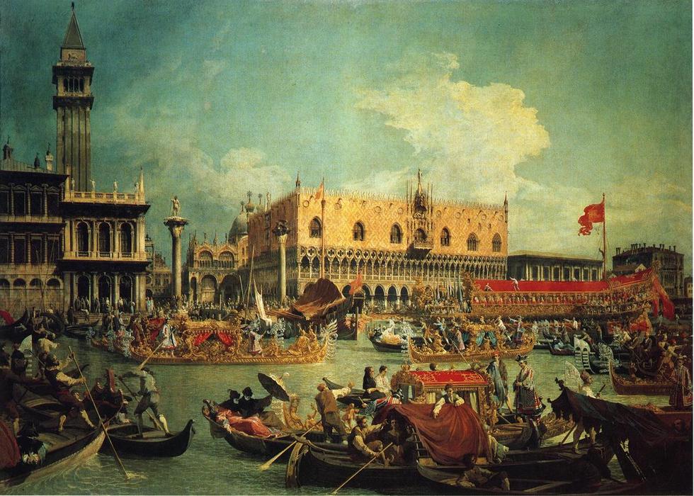 The Bucintgoro By The Molo On Ascension Day — Canaletto