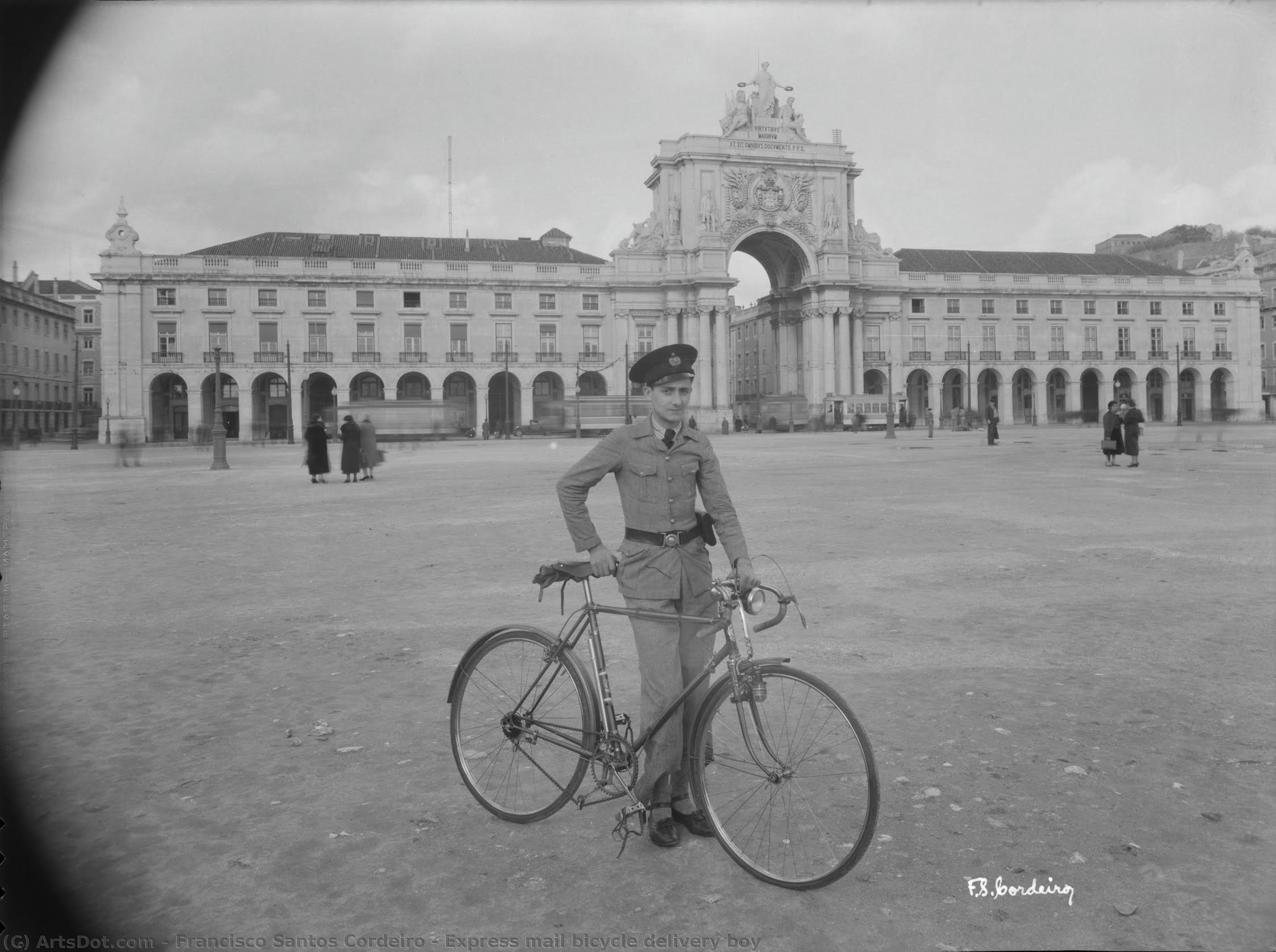 Express Mail Bicycle Delivery Boy — Francisco Santos Cordeiro
