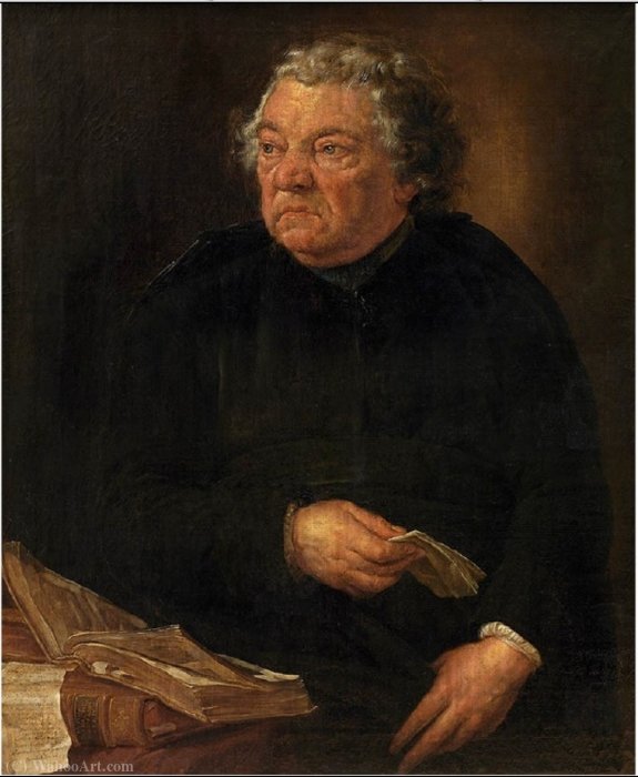 Portrait Of Jacques De Bue, Jesuit And Bollandist — Willem Herreyns