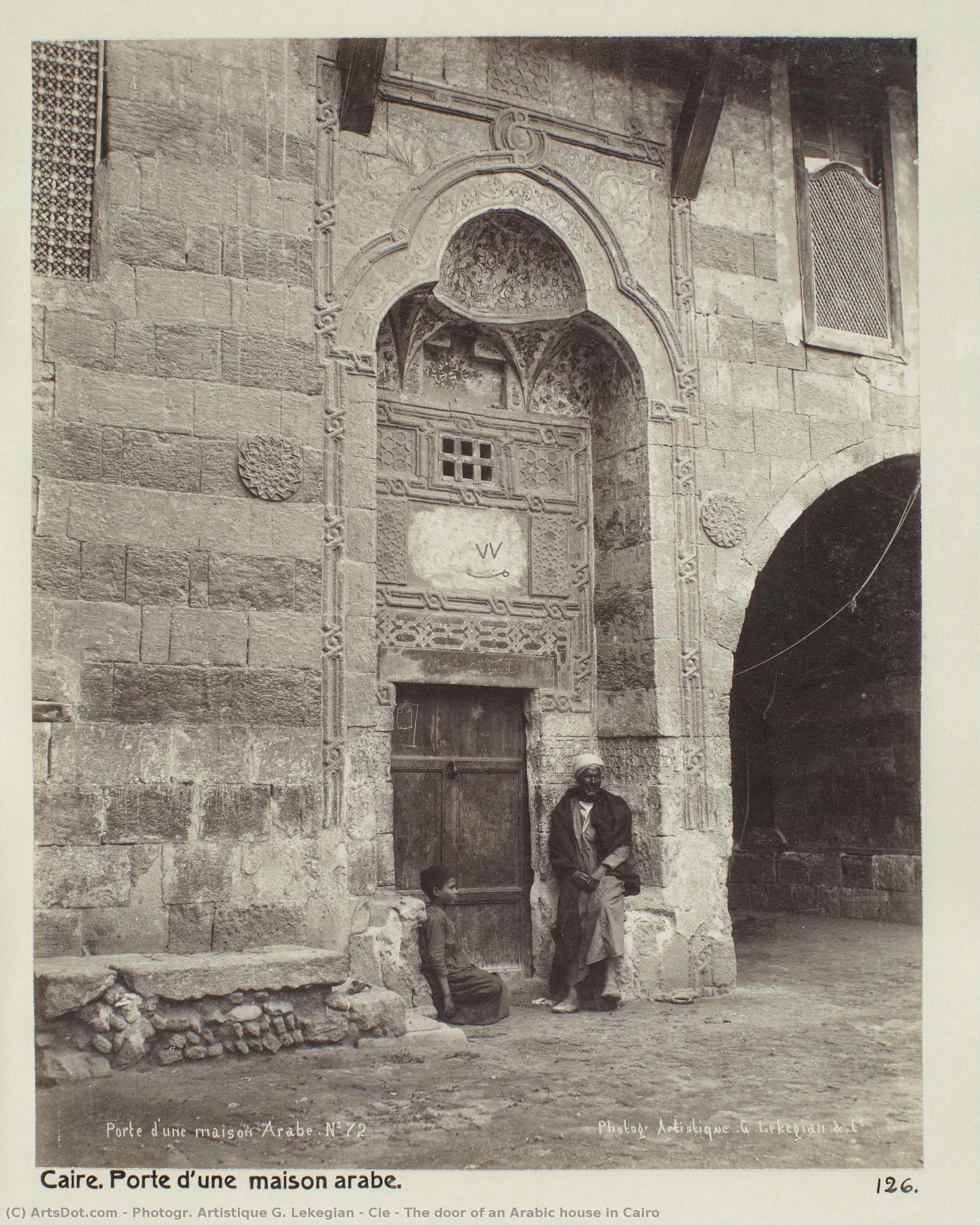 The Door Of An Arabic House In Cairo — Photogr. Artistique G. Lekegian & Cie