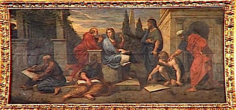 Aspasie Au Milieu Des Philosophes De La Grece — Michel Corneille (corneille L'ancien)