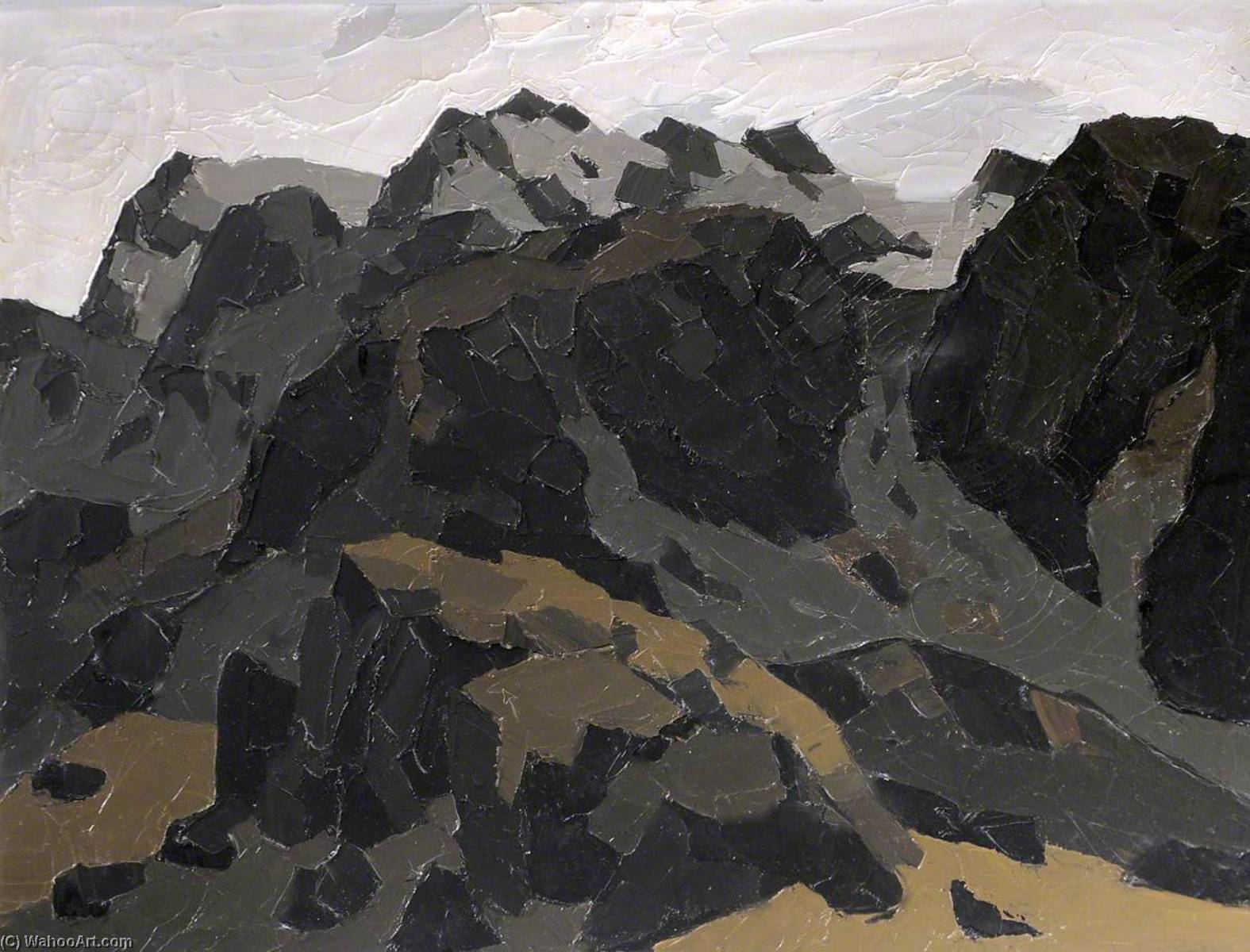 Hills Above Nant Peris — John Kyffin Williams