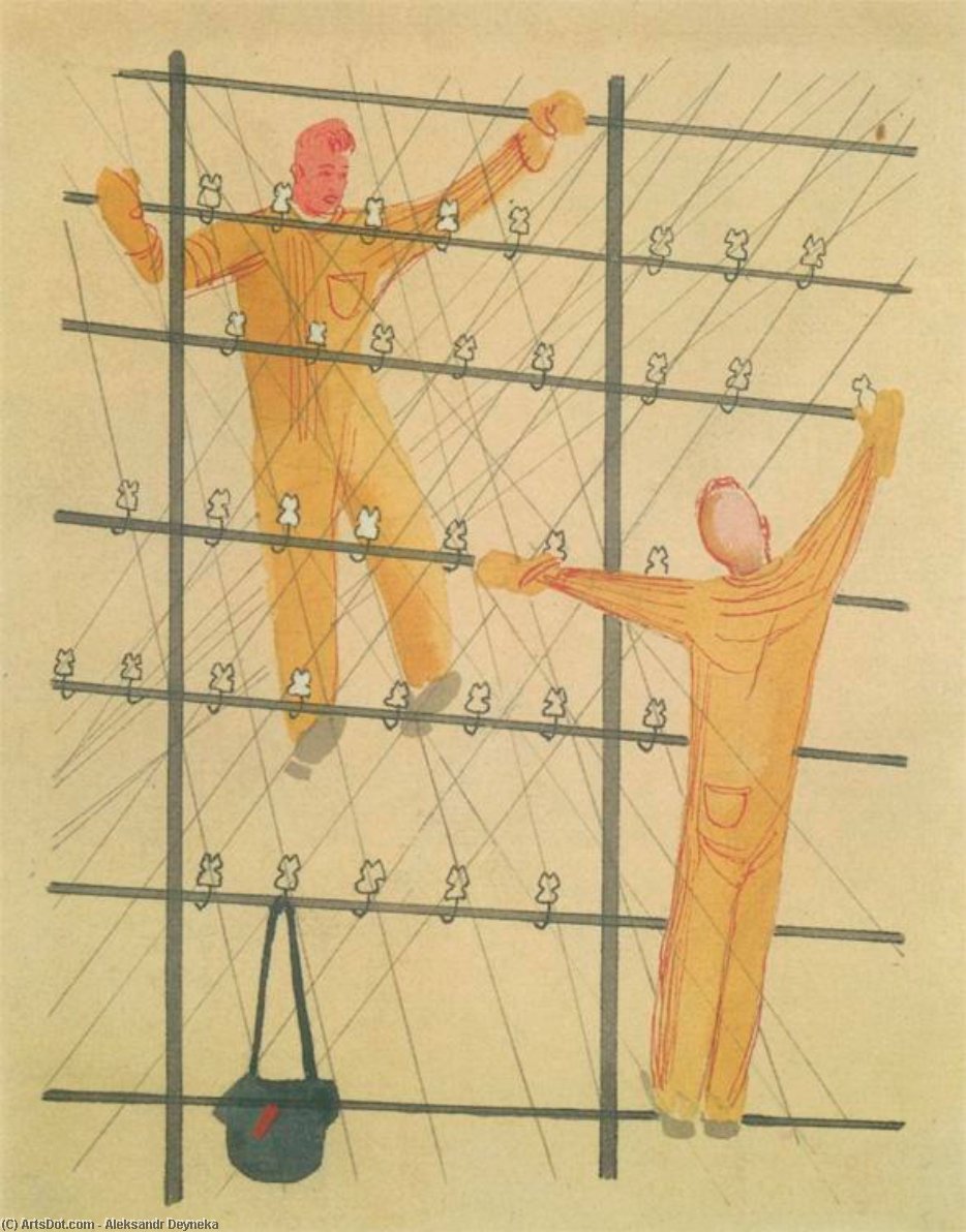 'picture For Children's Book ''the Electrician''' — Aleksandr Deynéka
