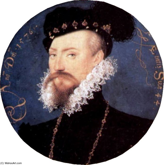 Porträt Des Robert Dudley, Earl Of Leicester, Tondo — Robert Dudley