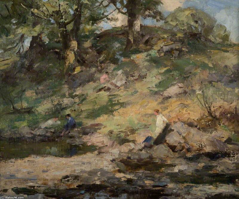 Landscape With Children — Vilijam Stjuart Mekgeordj