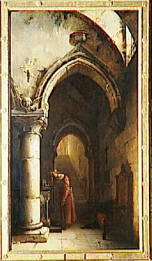 Saint Louis Au Tombeau De Sa Mère — Charles Marie Bouton