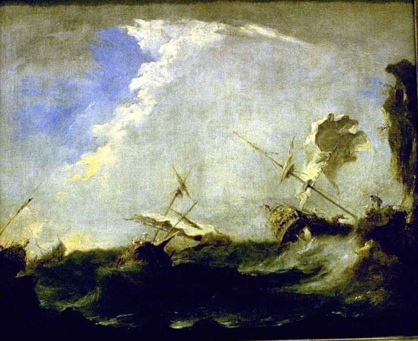 Storm At Sea — Francesco Lazzaro Guardi