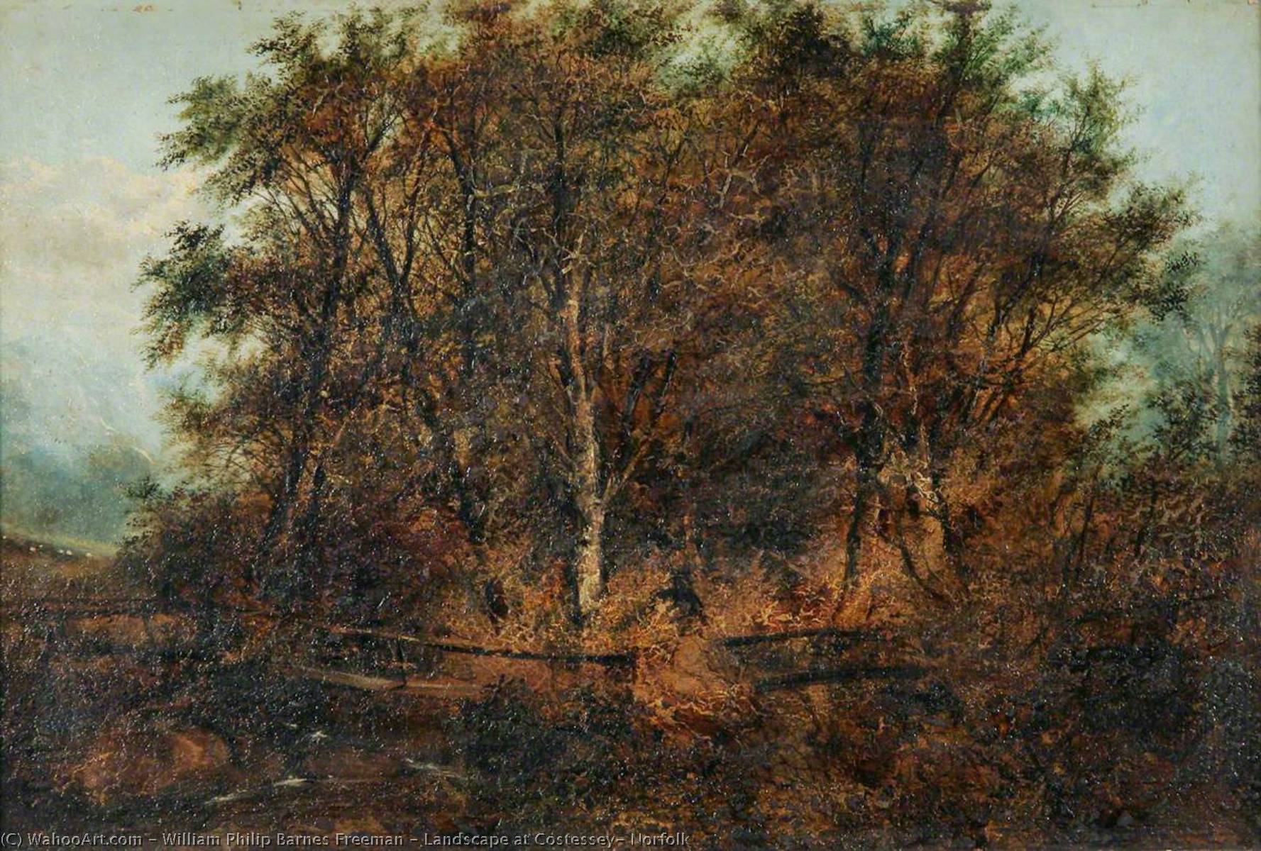 Landscape At Costessey, Norfolk — William Philip Barnes Freeman