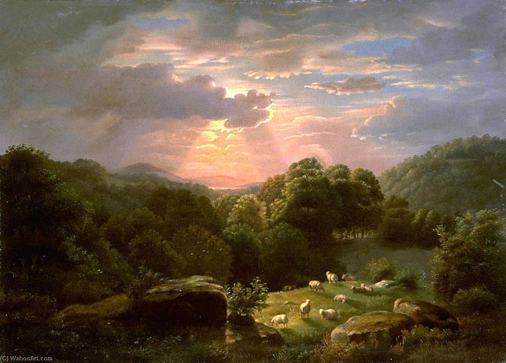 Landscape With Sheep — ロバート・セルデン・ダンカンソン