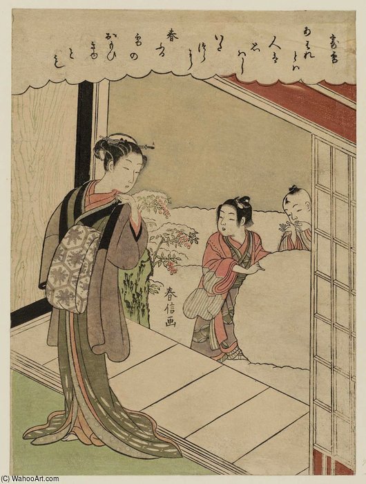 On The Subject Of Snow — Suzuki Harunobu