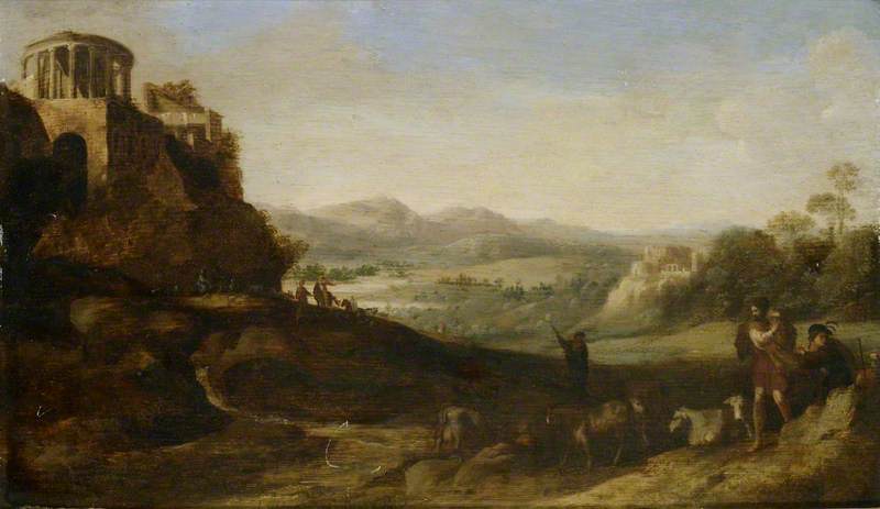 Shepherds In The Campagna — Cornelis Van Poelenburgh
