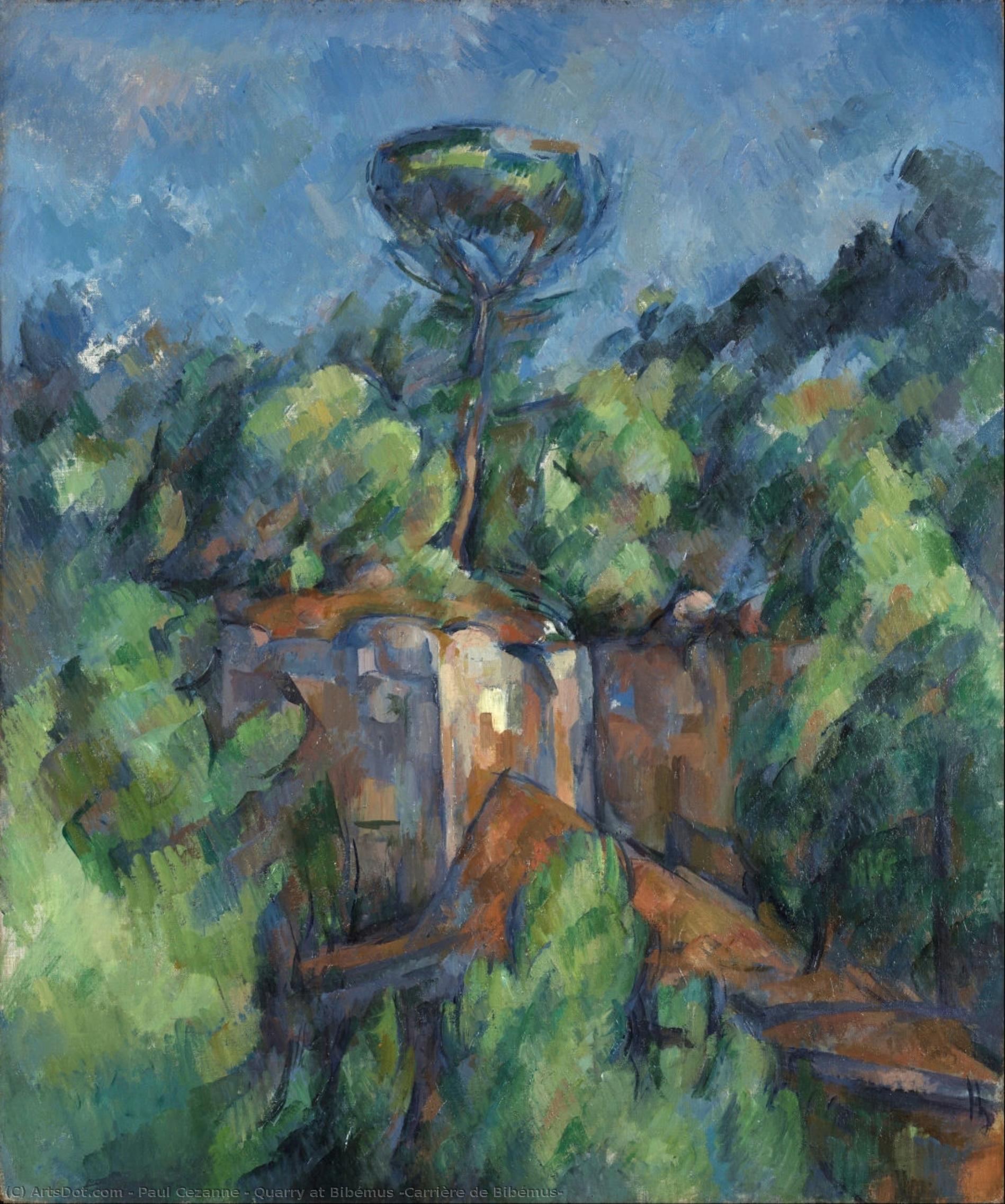 Quarry At Bibémus (carrière De Bibémus) — Paul Cézanne