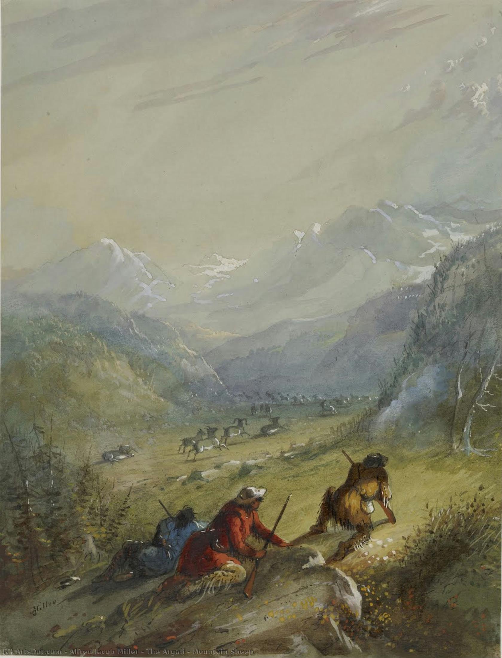 The Argali - Mountain Sheep — Alfred Jacob Miller