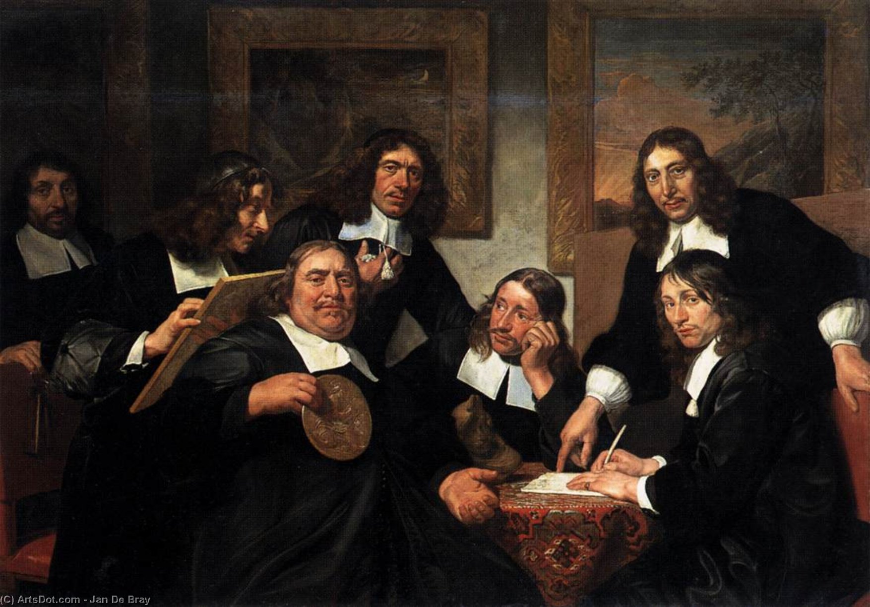 The Governors Of The Guild Of St Luke, Haarlem — Jan De Bray