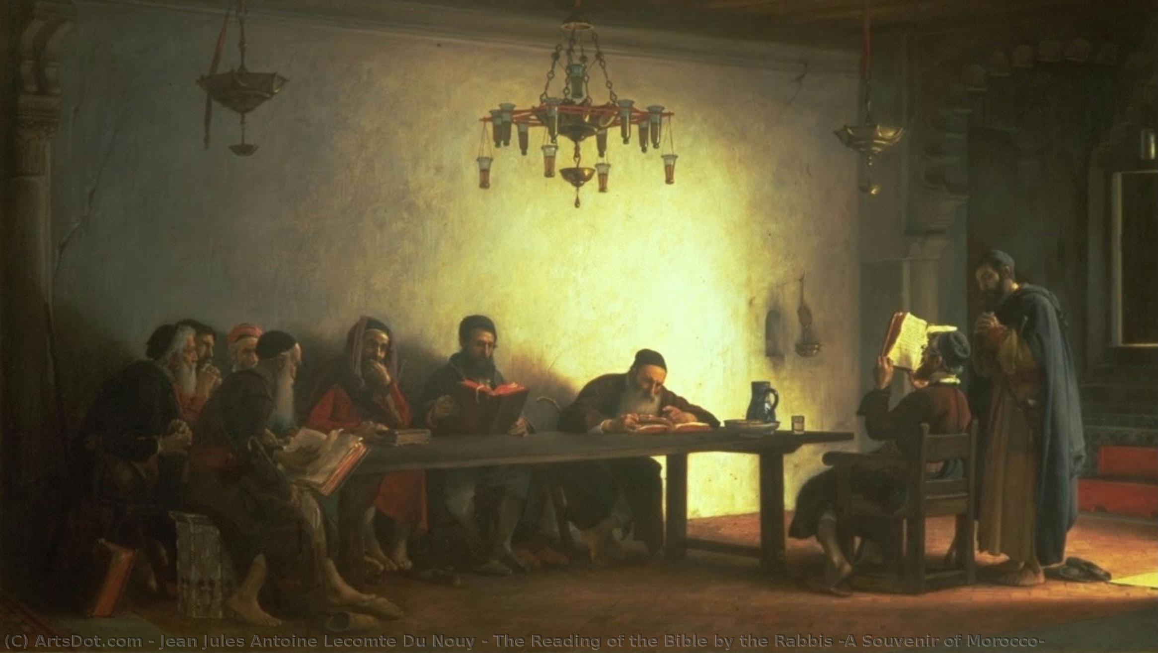 The Reading Of The Bible By The Rabbis (a Souvenir Of Morocco) — Jean Jules Antoine Lecomte Du Nouy