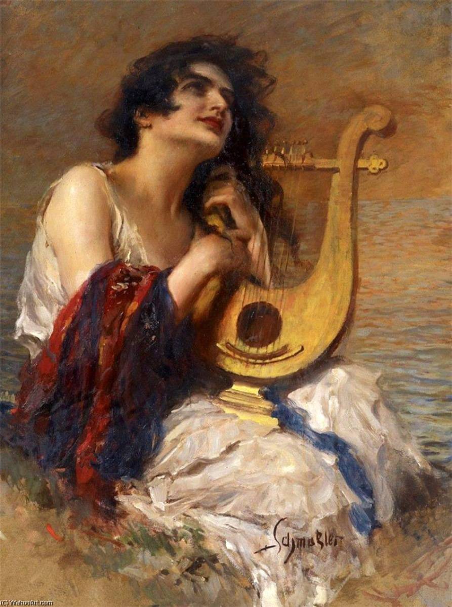 Girl With Lyre — Leopold Schmutzler