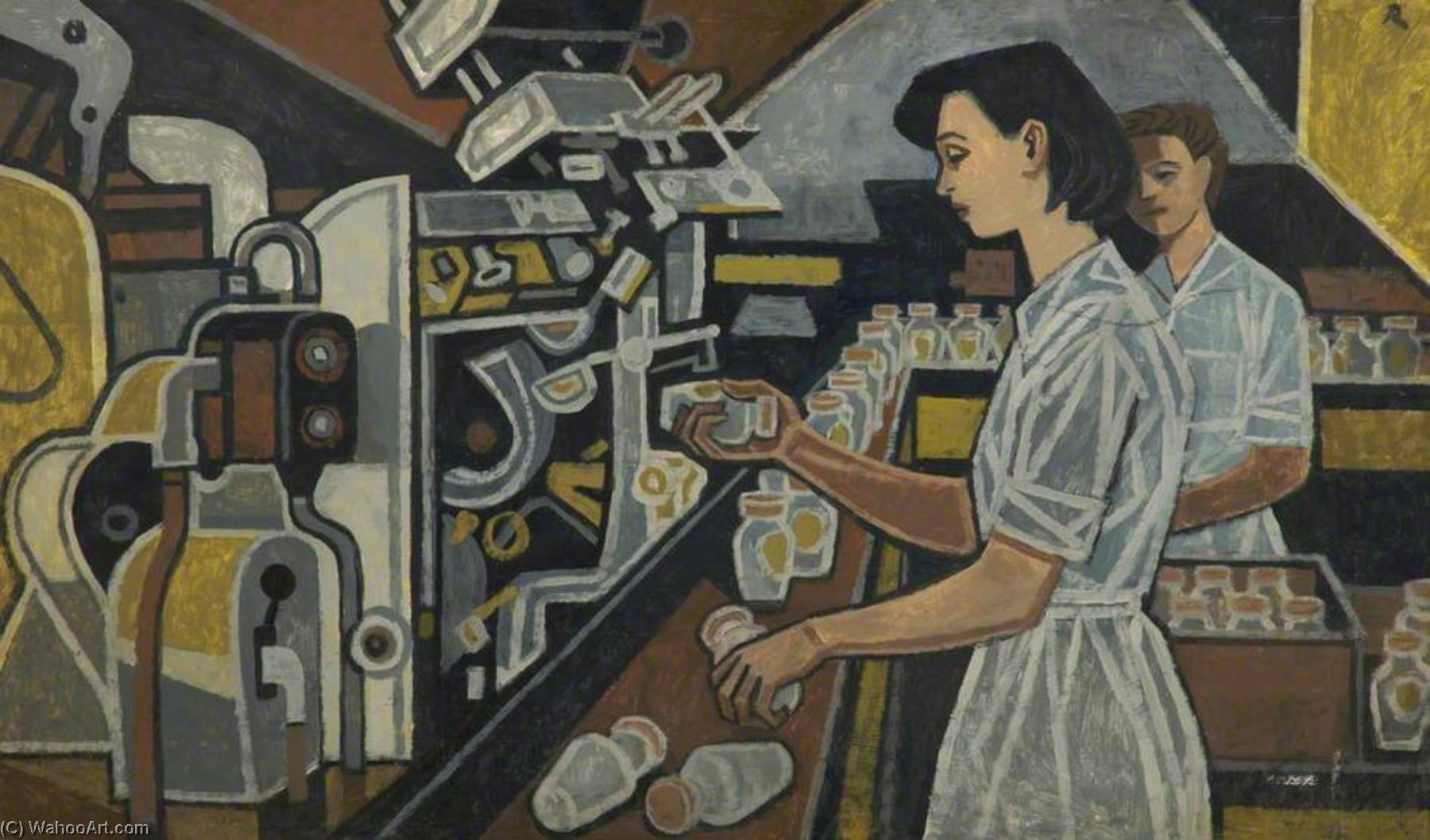 Woman In Bottling Plant — Cliff Rowe
