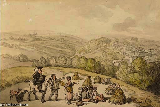 The Harvesters — Thomas Rowlandson