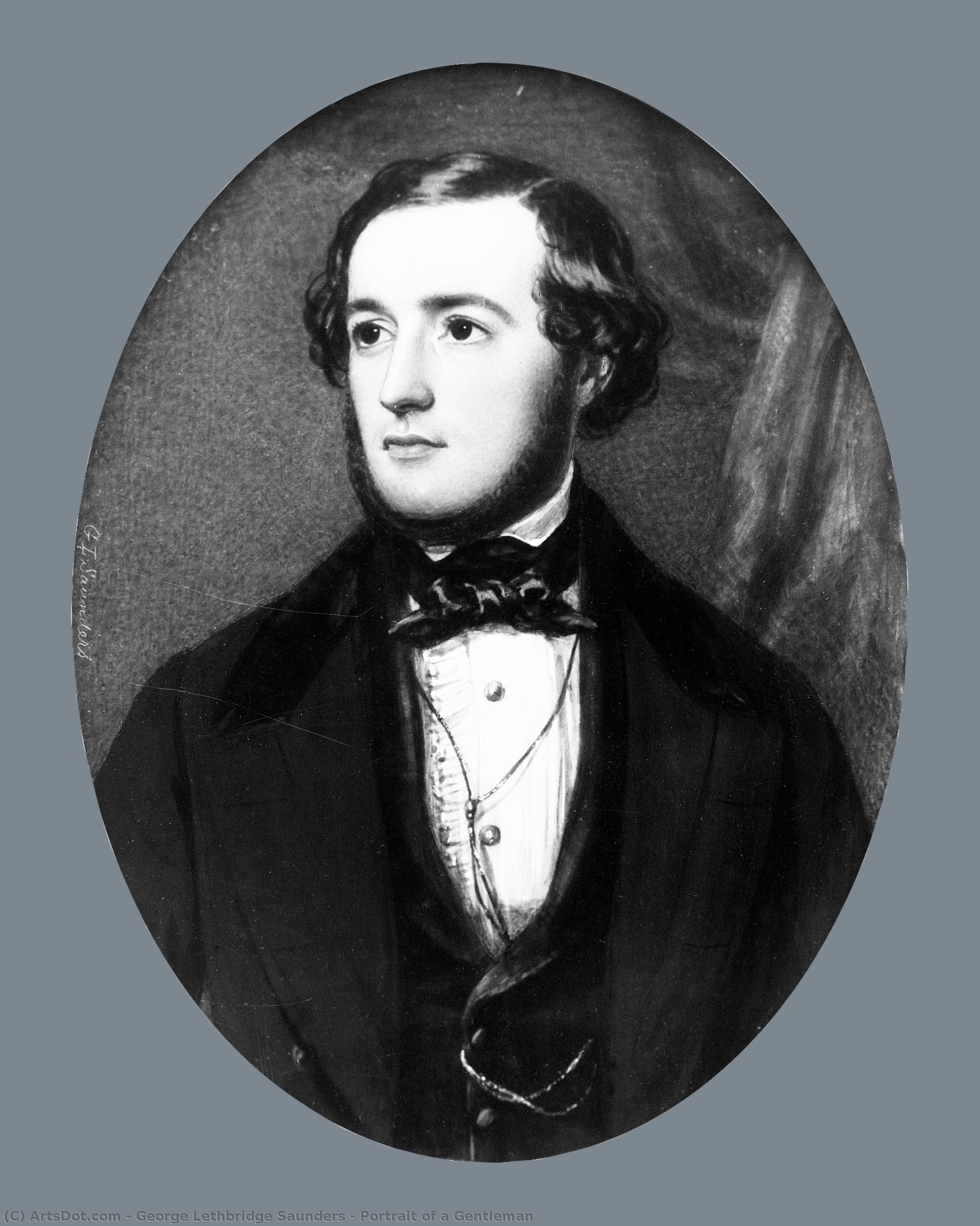 Portrait Of A Gentleman — George Lethbridge Saunders