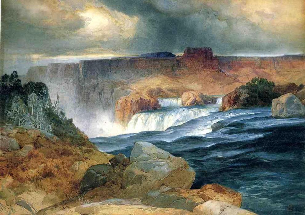 Shoshone Falls, Idaho — Thomas Moran