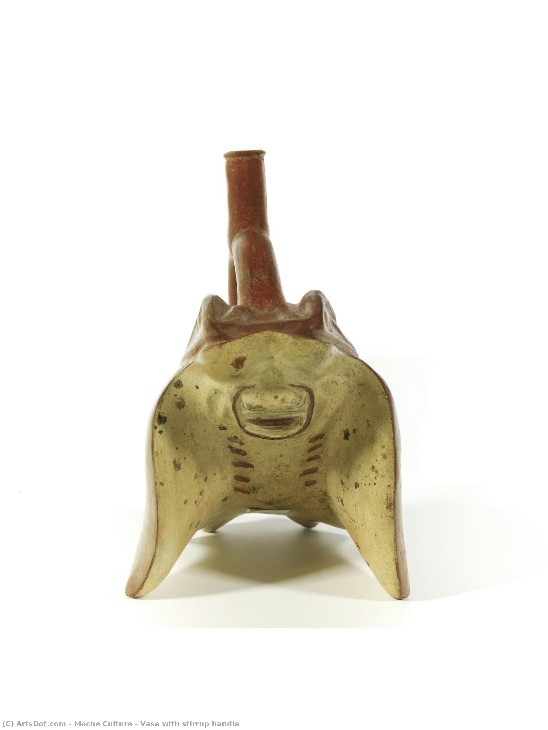 Vase With Stirrup Handle — Moche Culture